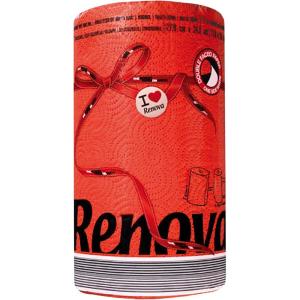 image:imageRenova Blue Paper Towel Pack  1 Roll  120 Sheets  2 Ply  FSC Certified  Sustainable amp AbsorbentRed