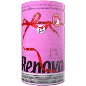 image:imageRenova Pink Paper Towel Jumbo Roll 2 Ply 120 Highly Absorbent SheetsPink