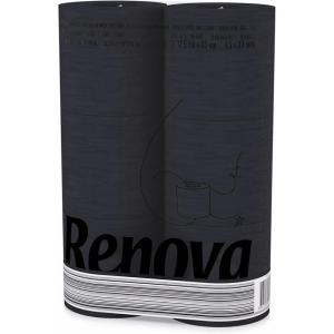 image:imageRenova Black Toilet Paper 3Ply Ideal for Decorating Your Home or Office  Pack of 6 Compact Rolls 140 Sheets  Ecolabel Certified  Dermatologically Tested  Septic Safe  Sustainable amp Soft