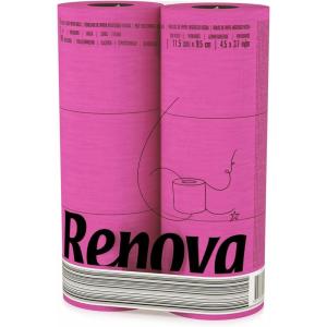 image:imageRenova Pink Toilet Paper 3Ply Ideal for Decorating Your Home or Office  Pack of 6 Compact Rolls 140 Sheets  Ecolabel Certified  Dermatologically Tested  Septic Safe  Sustainable amp SoftFuchsia