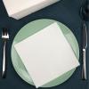 image:imageRenova 40 Square White Luncheon Paper Napkins 2 Ply  LinenFeel  Gold Collection Premium Quality for Classic Elegance for Any Occasion  Perfect for Weddings Parties Formal Dinners or Cocktail