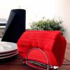 image:imageRenova Colored Dinner Disposable Paper Napkins Folded 1Ply 2 Sets of 70 Napkins Red