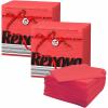 image:imageRenova Colored Dinner Disposable Paper Napkins Folded 1Ply 2 Sets of 70 Napkins Red