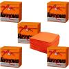 image:imageRenova Colored Dinner Disposable Paper Napkins Folded 1Ply 2 Sets of 70 Napkins YellowYellow Orange Blue White Green Red Pink