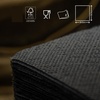 image:imageRenova 40 Black Paper Napkins 2 Ply  Square  Linen Feel  Enhance Your Halloween Casino and New Years Eve Parties and More  Add Elegance to Formal Dinnersnapkin