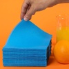 image:imageRenova Blue Paper Napkins 1Ply 70 Count 126x118  Unfolded Single Layer Made in Portugal Dinner Napkins