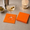 image:imageRenova Cocktail Paper Napkins Black 2Ply 30 Count 87x 87 Black  Soft and Absorbent 2ply party napkins dinners parties weddings and events table decor gift readyOrange