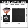 image:imageRenova Cocktail Paper Napkins Black 2Ply 30 Count 87x 87 Black  Soft and Absorbent 2ply party napkins dinners parties weddings and events table decor gift readyBlack
