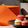 image:imageRenova Orange Paper Napkins 1Ply 70 Count 126x118  Unfolded Single Layer Made in Portugal Dinner Napkins