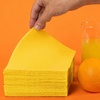 image:imageRenova Yellow Paper Napkins 1Ply 70 Count 126x118  Unfolded Single Layer Made in Portugal Dinner Napkins