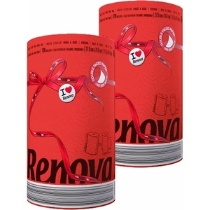 image:imagePaper Towel Jumbo Roll Set  2 Rolls 2 Ply 120 Highly Absorbent Sheets  Elevate Your Image with Professional Style and Uniqueness Red