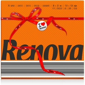 image:imageRenova Orange Paper Napkins 1Ply 70 Count 126x118  Unfolded Single Layer Made in Portugal Dinner Napkins