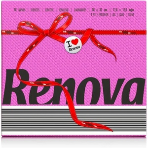 image:imageRenova Pink Paper Napkins 1Ply 70 Count 126x118  Unfolded Single Layer Made in Portugal Dinner Napkins