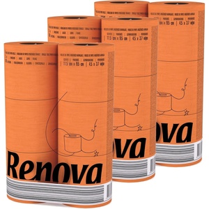 image:imageRenova Toilet Paper RollScented3 Packs18 Rolls Soft Colored Pink  3Ply Soft Tissue EcoLabel Certified Dermatologically Tested Septic Safe Sustainable amp Soft 140 Sheets per RollOrange