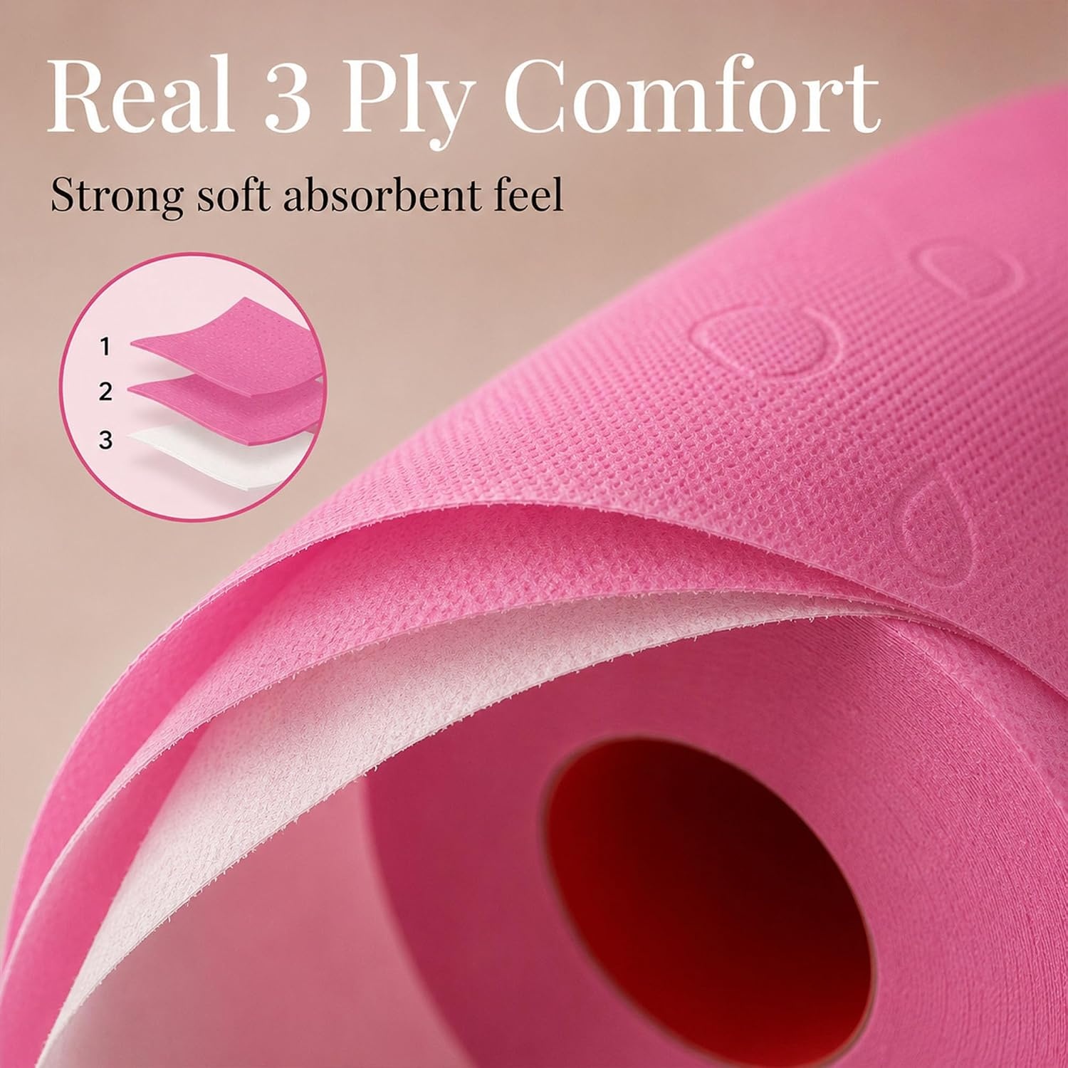 image:imageRenova Colored Toilet Paper 3Ply 4 Jumbo Rolls Per Pack 180 Sheets Per Roll Color Blue Pink Rosa Red Vanilla Lime Green  Multipack Sets Available Pink 16 Count 4 Packs of 4 4 Packs