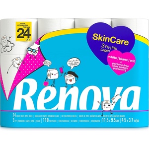 image:imageRENOVA Skincare 3Ply White Toilet Paper 24 Rolls