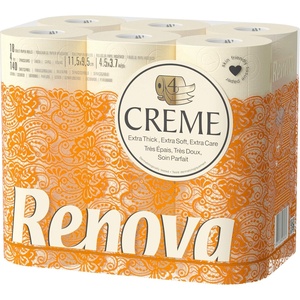 image:imageRenova Cream Toilet Paper  18 Rolls18 Count Pack of 1