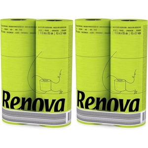 image:imageRenova Green Toilet Paper 3Ply 6 Compact Rolls 140 Sheets Lime Green  EcoLabel Certified Dermatologically Tested Septic Safe Sustainable amp Soft Colored Bathroom Tissue Gift Idea6 Count Pack of 2