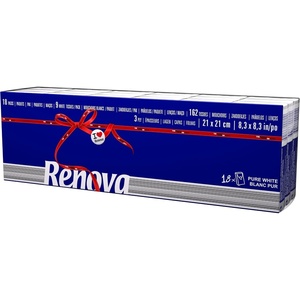 image:imageRenova Pocket Tissues Red Label Pure White  18 paquetitos