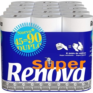 image:imageRenova Super Duplo Toilet Paper  45 Double Rolls Equivalent to 90 Standard RollsWhite