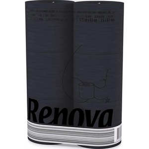 image:imageRenova Toilet Paper 3Ply Pack of 6 Compact Rolls 140 SheetsSoftBlack  EcoLabel Certified Dermatologically Tested Septic Safe Sustainable amp Soft Colored Bathroom Tissue Gift Idea1