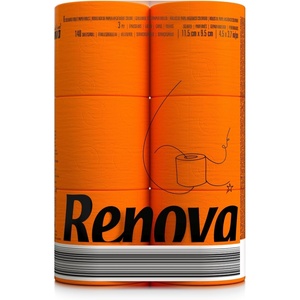 image:imageRenova UltraSoft Ply Toilet Paper Rolls OrangeOrange