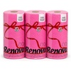 image:imageRenova Colored Paper Towel Jumbo Rolls  2 Ply Sheets for Daily Kitchen Tasks Strong Absorption Compact Roll Design DoubleFaced Paper for Versatile Use 120 Sheets per Roll Pink 3 Rolls