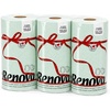 image:imageRenova Colored Paper Towel Jumbo Rolls  2 Ply Sheets for Daily Kitchen Tasks Strong Absorption Compact Roll Design DoubleFaced Paper for Versatile Use 120 Sheets per Roll Mint 3 RollsMint