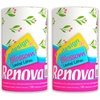 image:imageRenova Kitchen Paper Towels Blossom Design XXL Roll 120 Sheets White Pack of 2Xxl Pack of 2