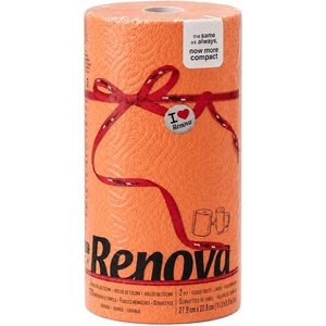 image:imageRenova Orange Paper Towel Roll 2 Ply 120 SheetsOrange