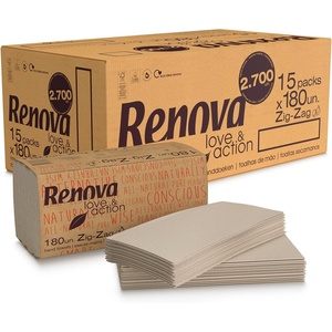 image:imageRenova Love amp Action Hand Drying Towels Beige 2700 Units