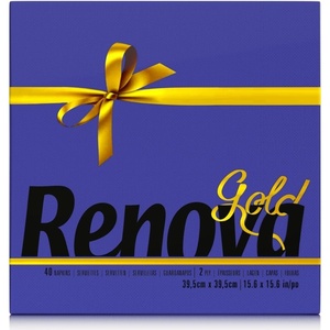 image:imageRenova Gold Blue Paper Napkins  40 Napkins